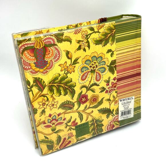 Waverly Samsara Paisley Bound Photo Album Journal 100 Pages CD Colorful Striped - Picture 9 of 9